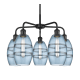 A thumbnail of the Innovations Lighting 516-5CR-14-24 Vaz Chandelier Matte Black / Blue