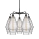 A thumbnail of the Innovations Lighting 516-5CR-23-26 Cascade Chandelier Matte Black / Clear