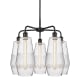 A thumbnail of the Innovations Lighting 516-5CR-22-25 Windham Chandelier Matte Black / Seedy