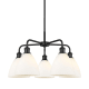 A thumbnail of the Innovations Lighting 516-5CR-16-26 Bristol Glass Chandelier Matte Black / Matte White