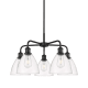 A thumbnail of the Innovations Lighting 516-5CR-16-26 Bristol Glass Chandelier Matte Black / Clear