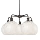 A thumbnail of the Innovations Lighting 516-5C-18-28-White Mouchette-Indoor Chandelier Oil Rubbed Bronze / White Mouchette