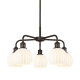 A thumbnail of the Innovations Lighting 516-5C-14-24-White Venetian-Indoor Chandelier Oil Rubbed Bronze / White Venetian