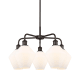 A thumbnail of the Innovations Lighting 516-5CR-17-26 Cindyrella Chandelier Oil Rubbed Bronze / Cased Matte White