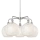 A thumbnail of the Innovations Lighting 516-5C-18-28-White Mouchette-Indoor Chandelier Polished Chrome / White Mouchette