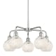 A thumbnail of the Innovations Lighting 516-5C-14-24-White Mouchette-Indoor Chandelier Polished Chrome / White Mouchette