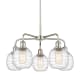 A thumbnail of the Innovations Lighting 516-5CR-15-24 Belfast Chandelier Polished Nickel / Deco Swirl