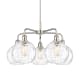 A thumbnail of the Innovations Lighting 516-5CR-16-26 Athens Water Glass Chandelier Polished Nickel / Clear Water Glass