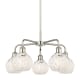 A thumbnail of the Innovations Lighting 516-5C-14-24-White Mouchette-Indoor Chandelier Polished Nickel / White Mouchette