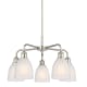 A thumbnail of the Innovations Lighting 516-5CR-15-24 Brookfield Chandelier Polished Nickel / White