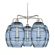 A thumbnail of the Innovations Lighting 516-5CR-15-26 Vaz Chandelier Polished Nickel / Blue