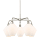 A thumbnail of the Innovations Lighting 516-5CR-17-26 Cindyrella Chandelier Polished Nickel / Cased Matte White