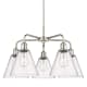 A thumbnail of the Innovations Lighting 516-5CR-16-26 Berkshire Chandelier Polished Nickel / Seedy