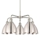 A thumbnail of the Innovations Lighting 516-5CR-16-26 Ballston Dome Chandelier Polished Nickel