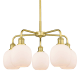 A thumbnail of the Innovations Lighting 516-5CR-15-24 Belfast Chandelier Satin Gold / Matte White