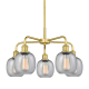 A thumbnail of the Innovations Lighting 516-5CR-15-24 Belfast Chandelier Satin Gold / Seedy