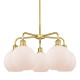 A thumbnail of the Innovations Lighting 516-5CR-16-26 Athens Chandelier Satin Gold / Matte White