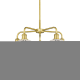 A thumbnail of the Innovations Lighting 516-5C-18-28-White Mouchette-Indoor Chandelier Satin Gold / White Mouchette