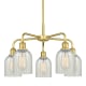 A thumbnail of the Innovations Lighting 516-5CR-15-23 Caledonia Chandelier Satin Gold / Mouchette