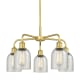 A thumbnail of the Innovations Lighting 516-5CR-15-23 Caledonia Chandelier Satin Gold / Mica