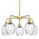 A thumbnail of the Innovations Lighting 516-5CR-15-23 Salina Chandelier Satin Gold / Clear Spiral Fluted