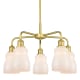 A thumbnail of the Innovations Lighting 516-5CR-15-23 Ellery Chandelier Satin Gold / White