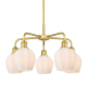 A thumbnail of the Innovations Lighting 516-5CR-15-24 Norfolk Chandelier Satin Gold / Matte White