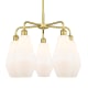 A thumbnail of the Innovations Lighting 516-5CR-20-25 Cindyrella Chandelier Satin Gold / Cased Matte White