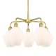 A thumbnail of the Innovations Lighting 516-5CR-17-26 Cindyrella Chandelier Satin Gold / Cased Matte White