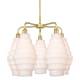 A thumbnail of the Innovations Lighting 516-5CR-23-26 Cascade Chandelier Satin Gold / White