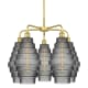 A thumbnail of the Innovations Lighting 516-5CR-23-26 Cascade Chandelier Satin Gold / Smoked