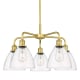 A thumbnail of the Innovations Lighting 516-5CR-16-26 Bristol Glass Chandelier Satin Gold / Clear