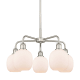 A thumbnail of the Innovations Lighting 516-5CR-15-24 Belfast Chandelier Satin Nickel / Matte White