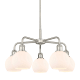 A thumbnail of the Innovations Lighting 516-5CR-15-24 Athens Chandelier Satin Nickel / Matte White