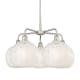 A thumbnail of the Innovations Lighting 516-5C-18-28-White Mouchette-Indoor Chandelier Satin Nickel / White Mouchette