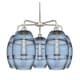 A thumbnail of the Innovations Lighting 516-5CR-15-26 Vaz Chandelier Satin Nickel / Blue