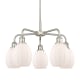 A thumbnail of the Innovations Lighting 516-5CR-16-24 Eaton Chandelier Satin Nickel / Matte White