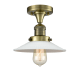 A thumbnail of the Innovations Lighting 517-1CH Halophane Antique Brass / Matte White