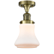 A thumbnail of the Innovations Lighting 517-1CH Bellmont Antique Brass / Matte White