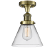 A thumbnail of the Innovations Lighting 517-1CH / Large Cone Antique Brass / Clear