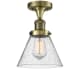 A thumbnail of the Innovations Lighting 517-1CH / Large Cone Antique Brass / Seedy