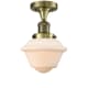 A thumbnail of the Innovations Lighting 517-1CH Small Oxford Antique Brass / Matte White Cased
