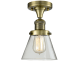 A thumbnail of the Innovations Lighting 517-1CH / Small Cone Antique Brass / Clear