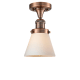 A thumbnail of the Innovations Lighting 517-1CH Small Cone Antique Copper / Matte White Cased