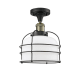 A thumbnail of the Innovations Lighting 517 Large Bell Cage Black Antique Brass / Matte White