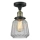 A thumbnail of the Innovations Lighting 517-1CH Chatham Black Antique Brass / Clear