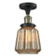 A thumbnail of the Innovations Lighting 517-1CH Chatham Black Antique Brass / Mercury Plated
