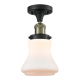 A thumbnail of the Innovations Lighting 517-1CH Bellmont Black / Antique Brass / Matte White