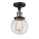 A thumbnail of the Innovations Lighting 517-1CH-6 Beacon Black Antique Brass / Clear