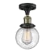 A thumbnail of the Innovations Lighting 517-1CH-6 Beacon Black Antique Brass / Seedy